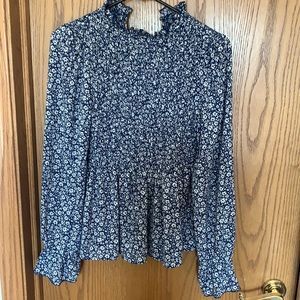 Light high neck blouse